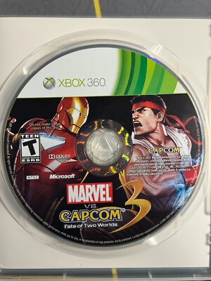 Marvel vs. Capcom 3: Fate of Two Worlds (Microsoft Xbox 360, 2011) Disc Only