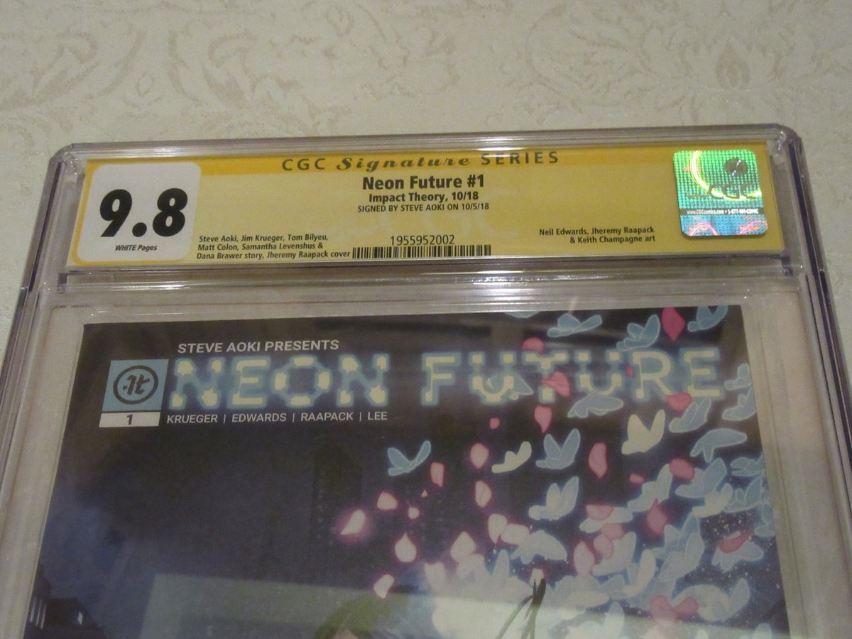 CGC SS Neon Future #1 Impact Theory Comic Book Signed By