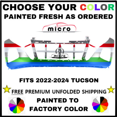 NEW FRONT BUMPER FOR 2022-2024 TUCSON PAINTED *CHOOSE YOUR COLOR* HY1014106