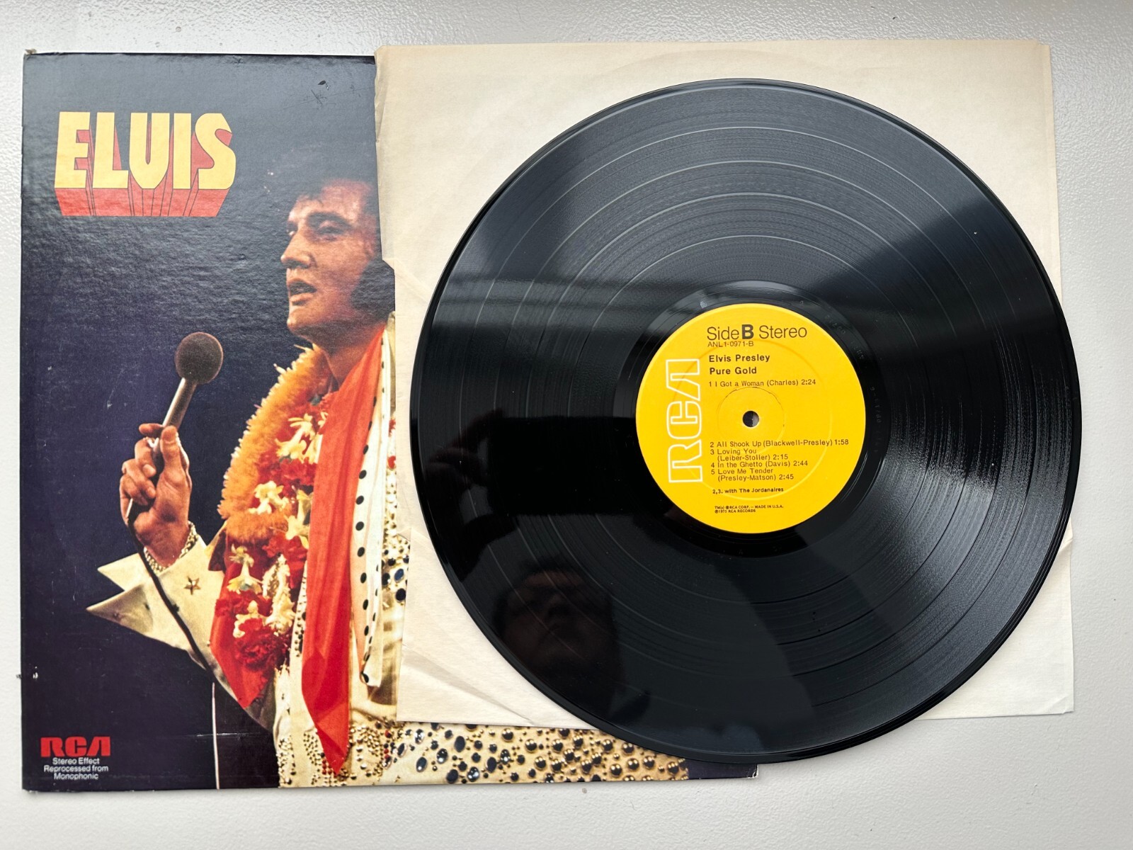 PURE GOLD Elvis Presley Vinyl LP Record Rock 'n roll Country Pop ...