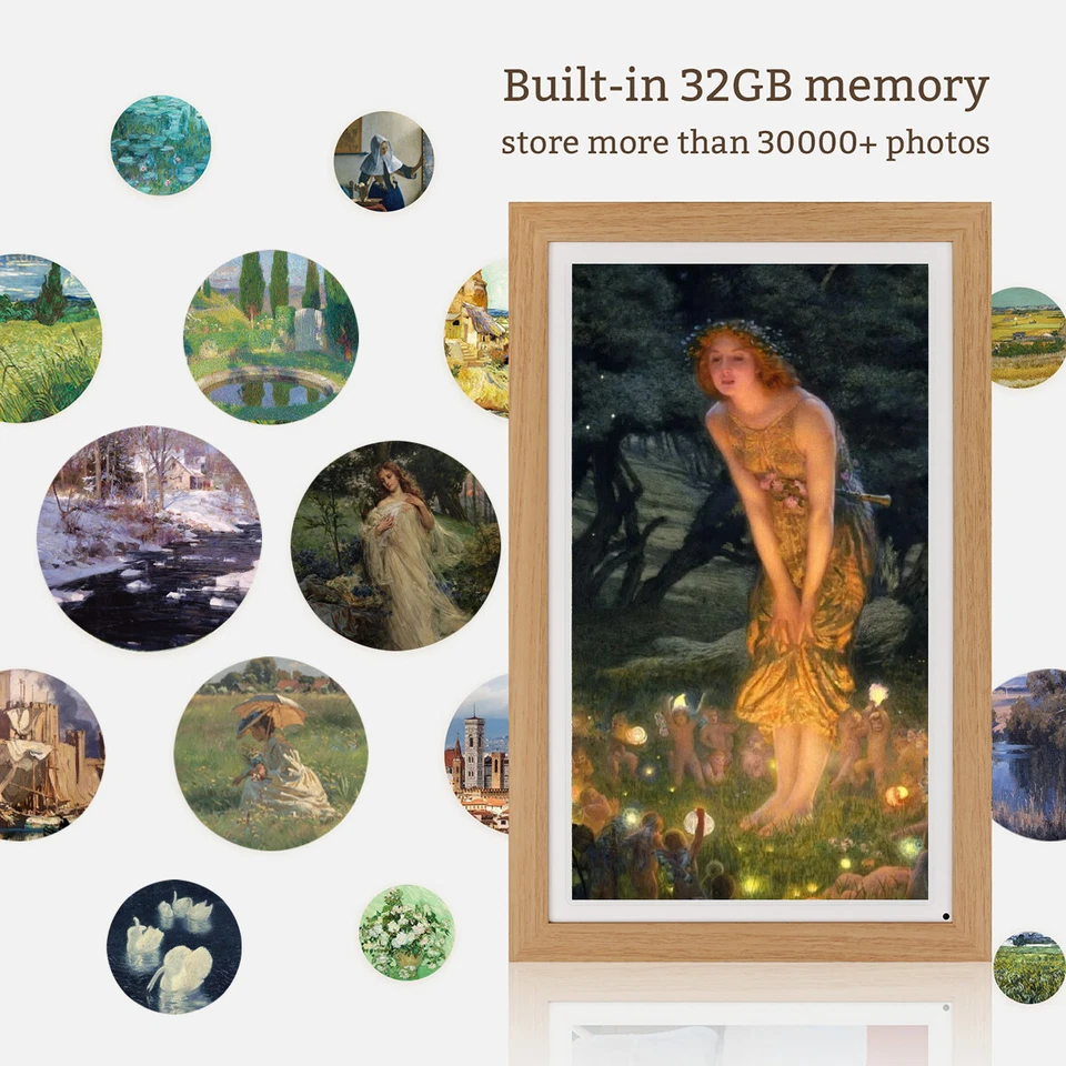 Large Digital Picture Frame 21.5 Inch 1920 x 1080 IPS FHD Screen 32GB WiFi - Image 3 of 4