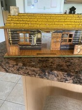 Vintage Marx Tin Roy Rogers Ranch Cabin and Accessories