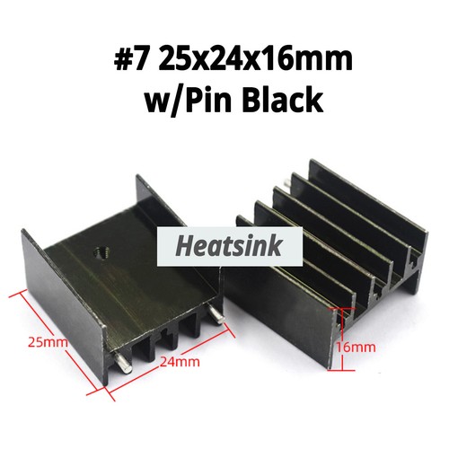 Aluminum Heatsink For IC Chip Heat Sink Cooler Radiator Gold / Black / Silver - Picture 15 of 43
