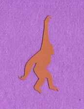 MONKEY swinging die cuts scrapbook cards