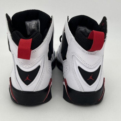 NIKE AIR Jordan True Flight Shoes Youth Size 4 White/Black/Red Sneakers NIB - Picture 8 of 9