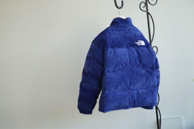 Used 23AW supreme north face suede nupsi down blue size M | eBay