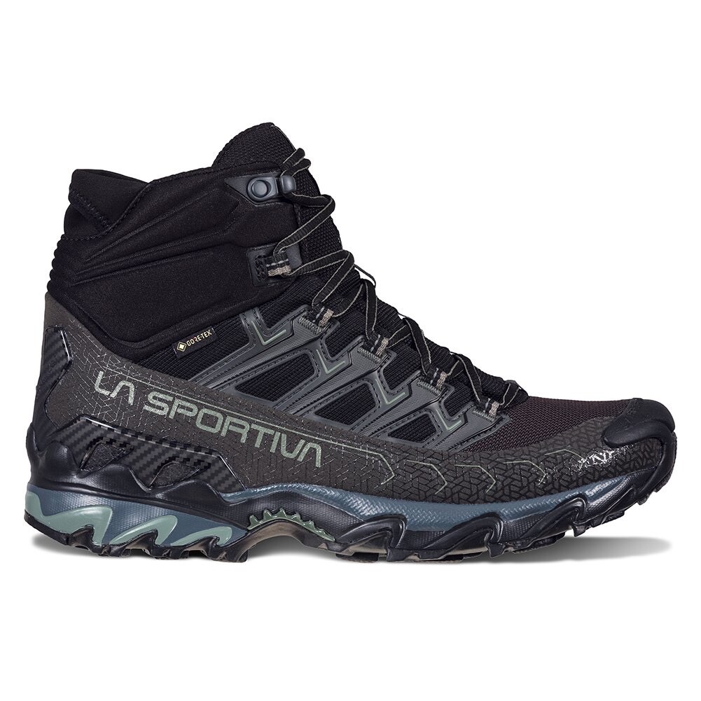 Botas de senderismo La Sportiva Ultra Raptor II Mid GTX para hombre EE. UU. 10, EUR 43 negras/carbono