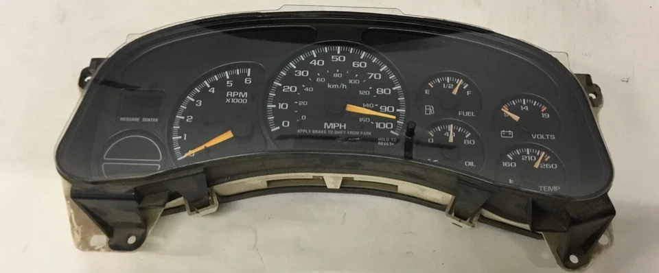  Velocímetro suburbano original 00 01 02 Chevrolet Silverado Tahoe 15758075  - Imagem 2 de 4