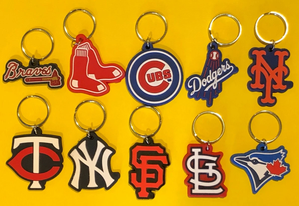 MLB Round Key Ring / Pendant With The Logo Of Your Favorite MLB