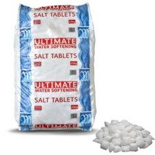25KG BAG WATER SOFTENER FILTER REGENERATION SALT TABLET TABS FOR DISH WASHER 1.72 per kilo