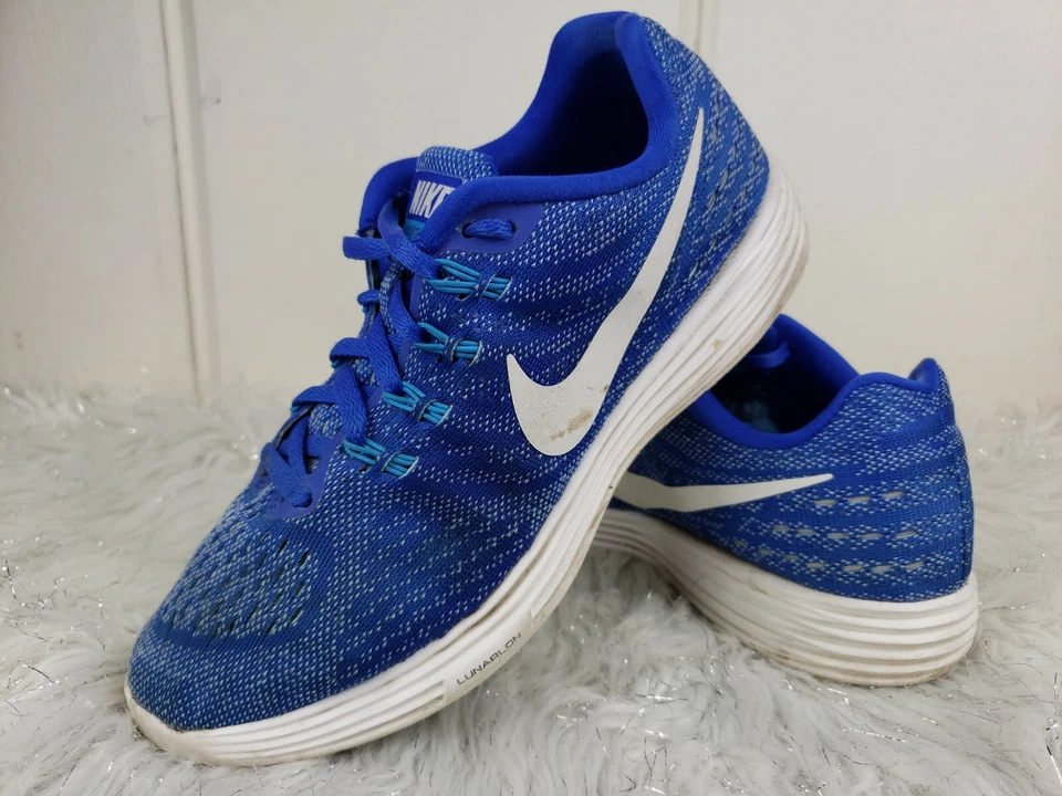 Tênis de corrida Nike feminino Lunartempo 2 818098-405 azul branco tamanho EUA 7,5 EUR 38,5 - Imagem 2 de 4