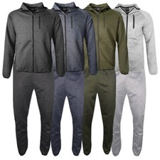 Men's Jogger Athletic Sport Tracksuit Hoodie Jacket and Pants Set