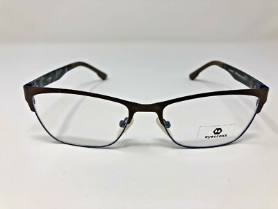 Eyecroxx EC3M347 3 Eyeglasses Frame 52-16-138 Brown/Black/Blue Metal/Plastic =33