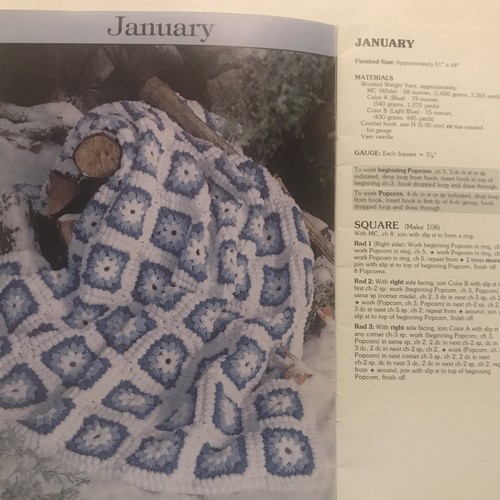 A YEAR OF GRANNIES ~ 12 Crochet Designs Carole Prior Leisure Arts # 2489 - Picture 2 of 3