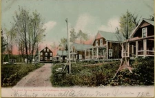 1910 Cold Spring House and Cottages Averill Vermont VT Postcard C32