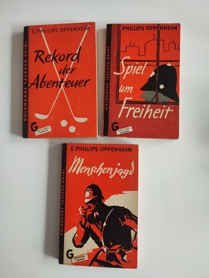 RAR | 3x E.Phillips Oppenheim | Rekord der Abenteuer , Menschenjagd ....KRIMI