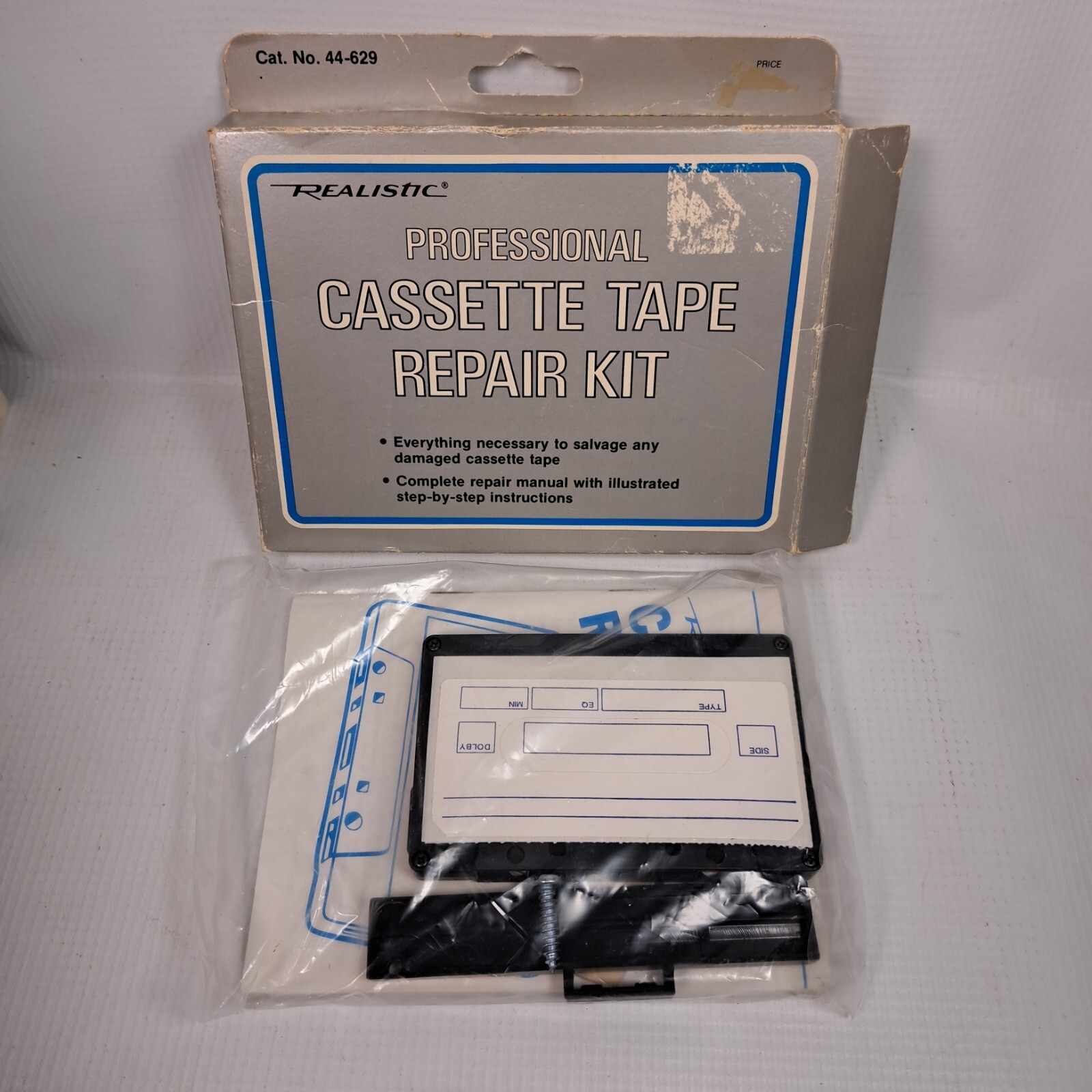 Realistic Cassette Tape Repair Kit Cat. No. 44629 New Old Stock