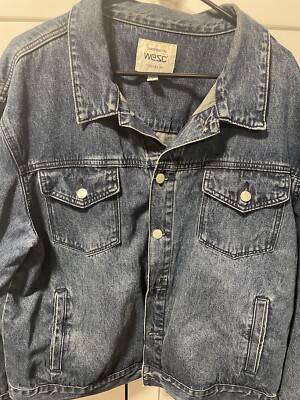 Conspiracy by WESC Blue Denim Jean  Thrills Jacket Mens XL Women s XXL