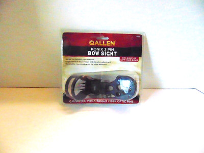 Allen Konix 3 Pin Bow Sight 0.029 In DIA. Mega-Bright Fiber Optics Pins