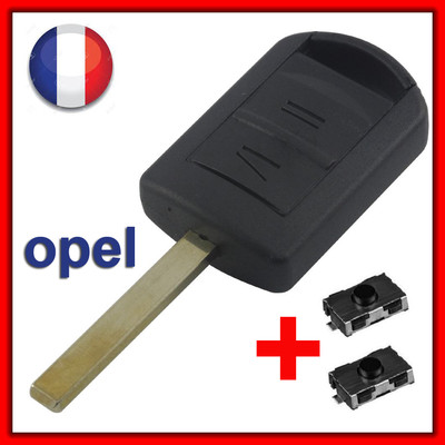 Key Fob Case Opel Corsa Agila Combo Meriva DTI TD + 2 Switches + Blank Blade