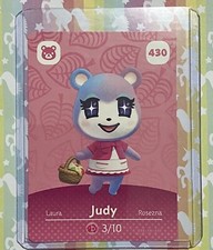 Animal Crossing Amiibo Card Series 5 Judy 430 - New UNSCANNED