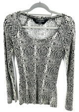 Norma Kamali Top Womens XS Stretch Snake Whimsigoth Fairy Grunge Edgy Y2K