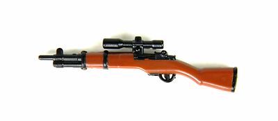 M1 Garand with scope WW2 US Rifle compatible w/toy brick