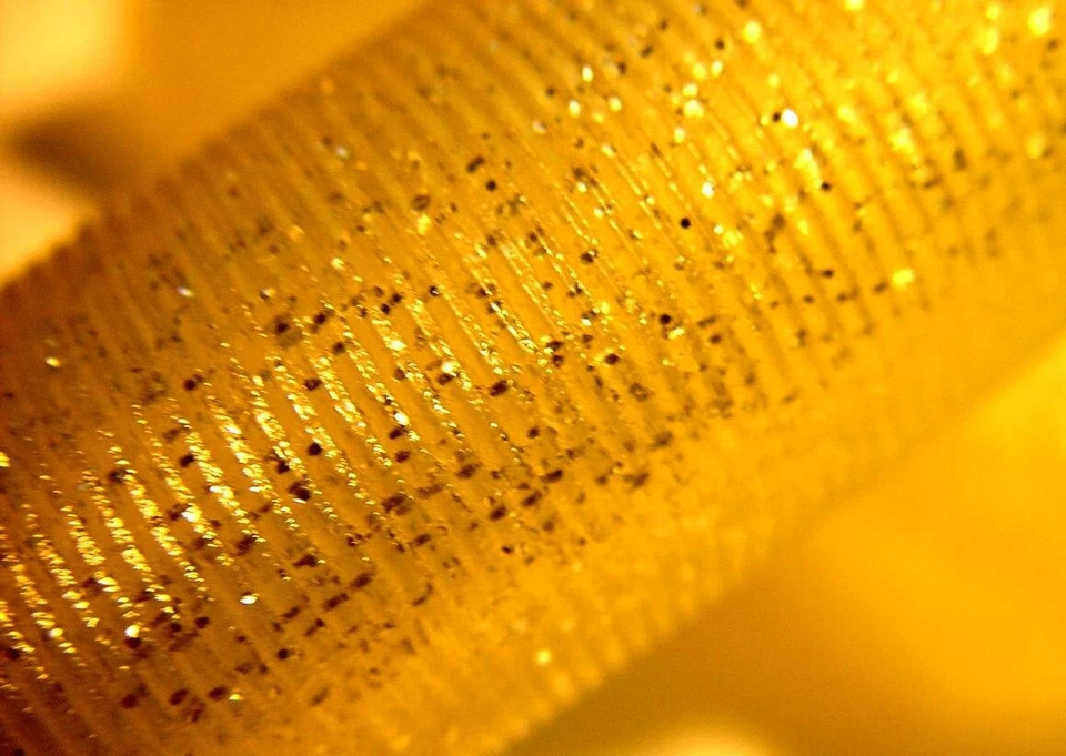 Empuñaduras de manillar BSA, Triumph, Norton, OIF, SILVER Metal Flake, 7/8". Costilla fina. Foto 3 de 4