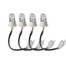 White 4 Hid 80w Bulbs Hide-a-way Emergency Strobe Light Kit 13 Flash Mode Hazard