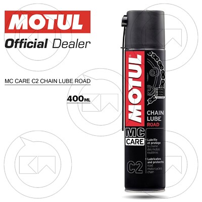 3 Grasso Spray Catena MOTUL C2 Chain Lube Road Incolore Adesivo - Foto 3