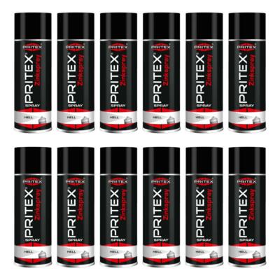 Zinkspray Hell 12 x 400 ml Zink Spray Grundierung Rostschutz
