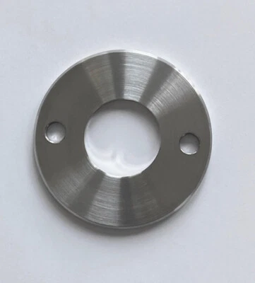 Ankerplatte Edelstahl V2A Ronde 100x6 mm mit Mittelbohrung 42,6 mm Flansch