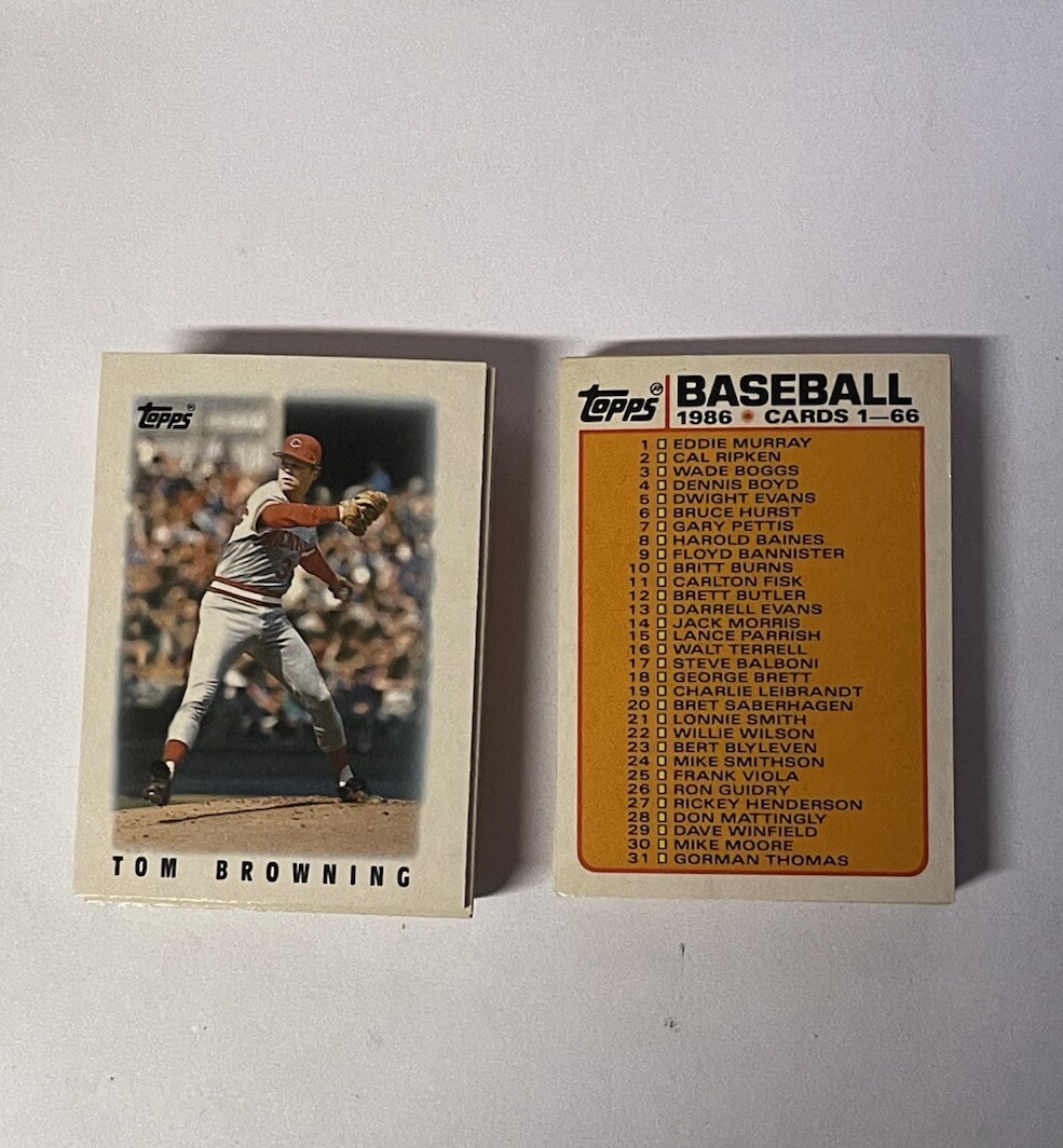 1986 Topps Major League Leaders Singles You Pick