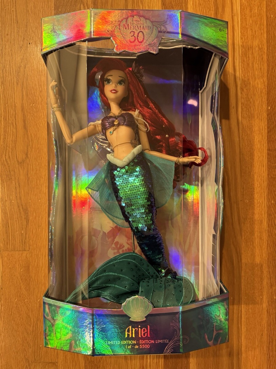 Disney ⭐️ Ariel 17” Doll ⭐️ 30th Little Mermaid Limited