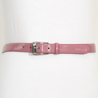 RALPH LAUREN Rose Purple Patent Saffiano Leather Silver  display picture 3