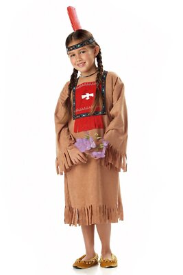 Child Running Brook Indian Princess Native American Costume 