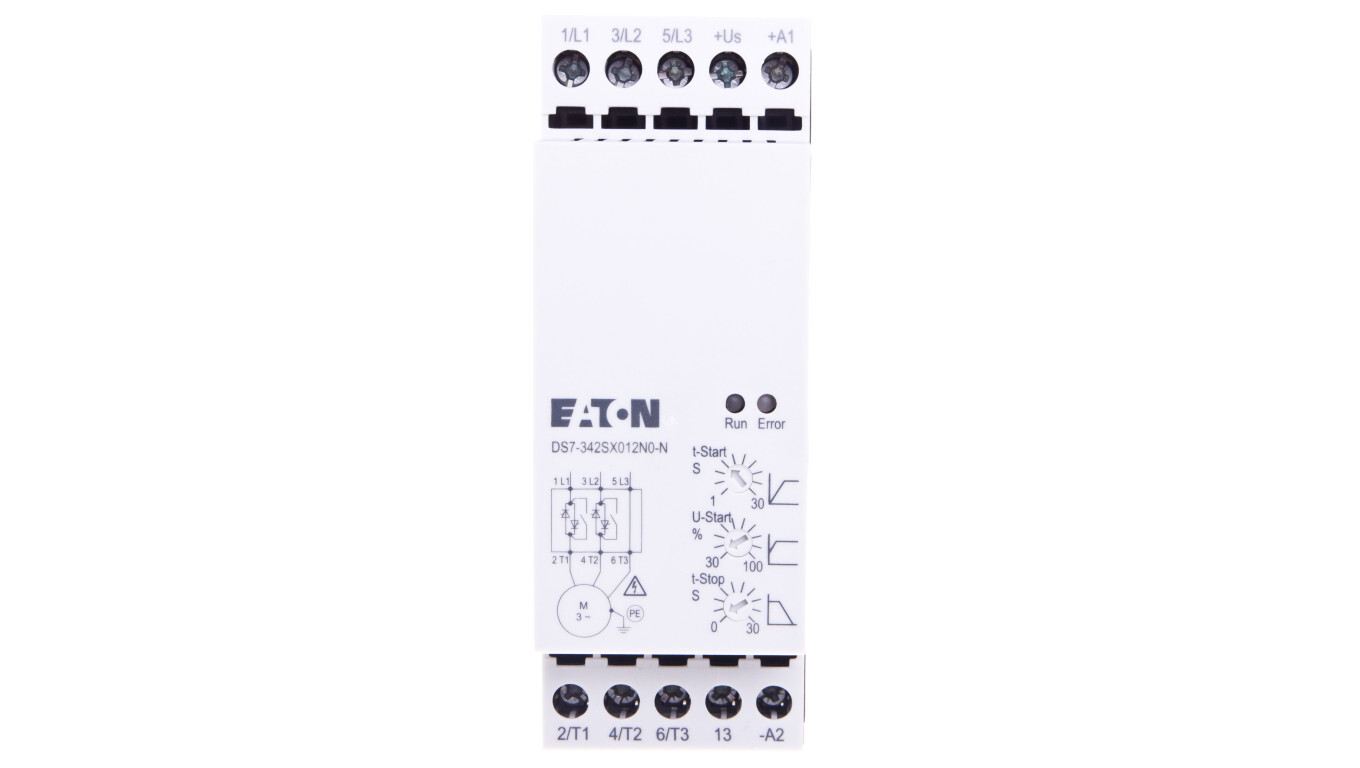 3-phase soft starter 400VAC 12A 5.5kW/400V Uc=110/230V AC DS7-342SX012N0- /T2UK