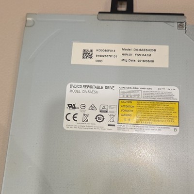 Lite-On DA-8AESH Slim SATA internes Laptop DVD/CD Laufwerk, wiederbeschreibbar