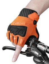 Fingerless Cycling Gloves Breathable Protective for Road Mountain Bike MTB