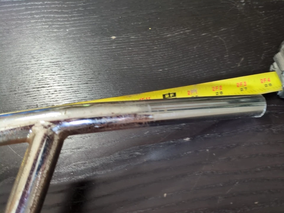 Vintage Handlebar Old School BMX Straight Crossbar Chrome OG 70s 80 CW Kuwahara - Image 3 of 4