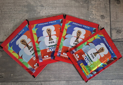 Panini 4x Promo Pack Fifa World Cup 2026 Sticker Sammelsticker