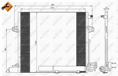 NRF 35618 Kondensator, Klimaanlage für MERCEDES-BENZ