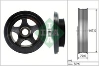 INA 544 0142 10 Keilriemenscheibe Kurbelwelle FüR MERCEDES-BENZ 6 Rippen
