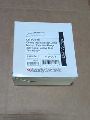 Acuity Sensor Switch CM PDT 10 *184CGY Large Extended 360 dual Lighting Controls