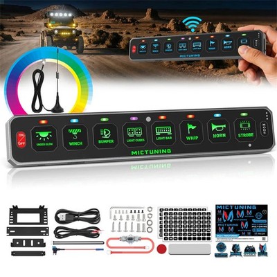 4/6/8/12 Gang Wireless Switch Panel, Circuit Control Relay System Box Car Truck