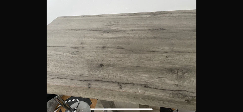 Bar Table, Very Good Condition. Chrome And Wood - Image 2 of 4