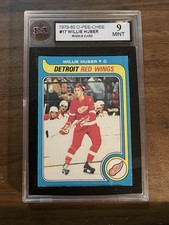 1979-80 OPC #17 Willie Huber Rookie Card In Mint 9. rookie card picture