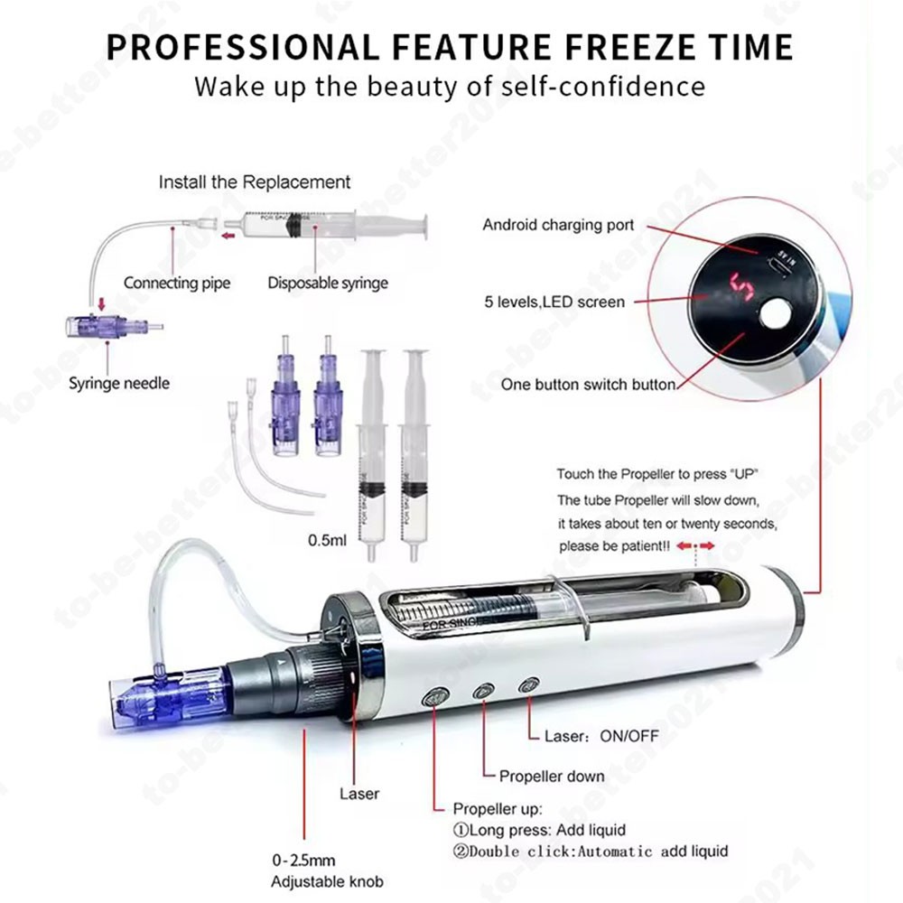 Portable Micro Pen Wrinkle Removal Skin Rejuvenation Machine Anti-Age for Face