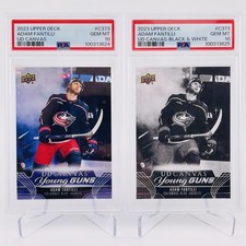 Adam Fantilli Young Guns Canvas PSA 10 Set 💎 2023-24 Upper Deck Black & Base RC