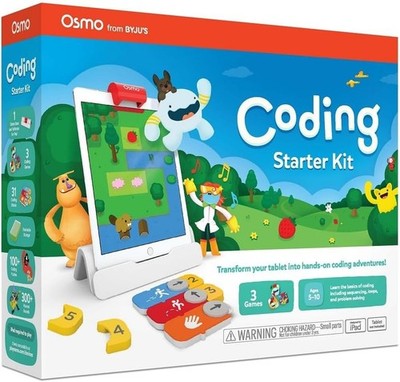 Osmo - Coding Starter Kit for iPad-3 Educational Learning Games Base Included